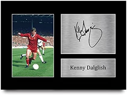 HWC Trading Kenny Dalglish Signed A4 Printed Autograph Liverpool Photo Display