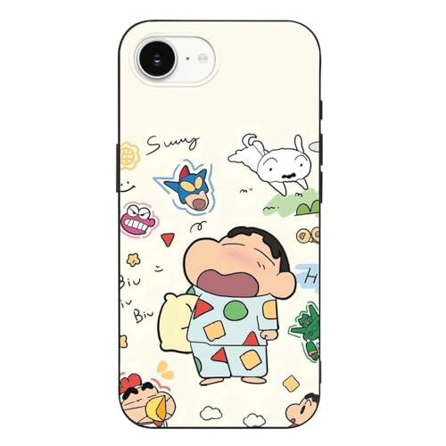 iPhone 16 E 用 ケース クレヨンしんちゃん 可愛くて癒される MagSafe対応 軍用MIL規格 耐傷性 耐退色性 ワイヤレス充電対応 耐衝撃性 軽量設計 高デザイン性 高耐久性