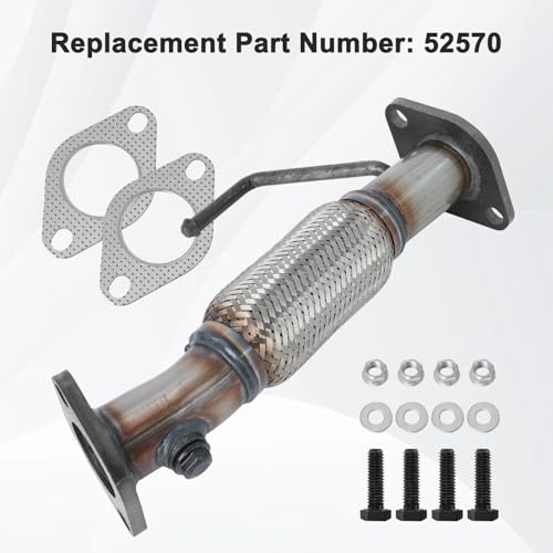 JGMZTZT 52570 Front Flex Pipe Replacement, Compatible with 2012-2017 Hyundai Accent & Kia Rio 1.6L, Replaces 52570 by JGMZTZT - Used condition - Image 3