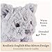 GUND Bootsie English Blue Kitten Plush Toy, Premium Cat Stuffed Animal for Ages 1 and Up, Gray, 9”