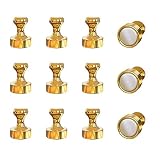 Refrigerator Magnet Push Pin - Rakizbe Brushed Nickel Steel Fridge magents, Magnetic Pushpins, Magne