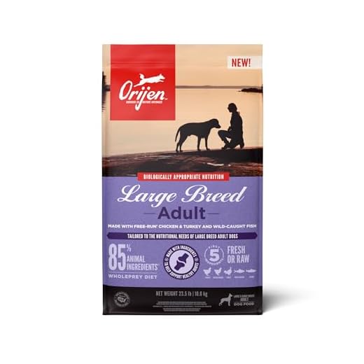 ORIJEN Grain Free High Protein Dry Dog Food Large Breed Adult Recipe 23.5lb Bag