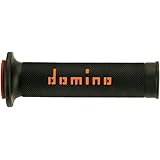 domino(ドミノ) ハンドルバーグリップ レースタイプ(TZグリップ) サーモプラスチックゴム ブラックXオレンジ 126mm A01041C4540