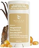 Natural Deodorant for Women - Aluminum & Baking Soda Free, USA Made for Long-Lasting Odor Protection, Made with 55% Organic Ingredients, Kid & Sensitive Skin Safe Magnesium Deodorant