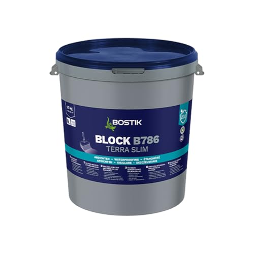 Bostik BLOCK B786 TERRA SLIM Abdichtung bitumen dichtmasse Keller Wand 25 KG