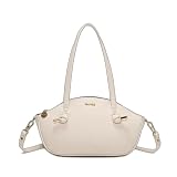 Mimi Mua Bolso de hombro con nudo en las asas crema