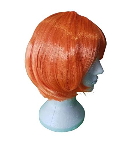 Peruca chanel laranja sintética 25 cm