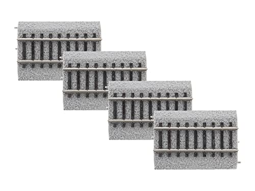 Voies droites 7,6 cm HO lot de 4 de haute précision pour modélistes exigeants