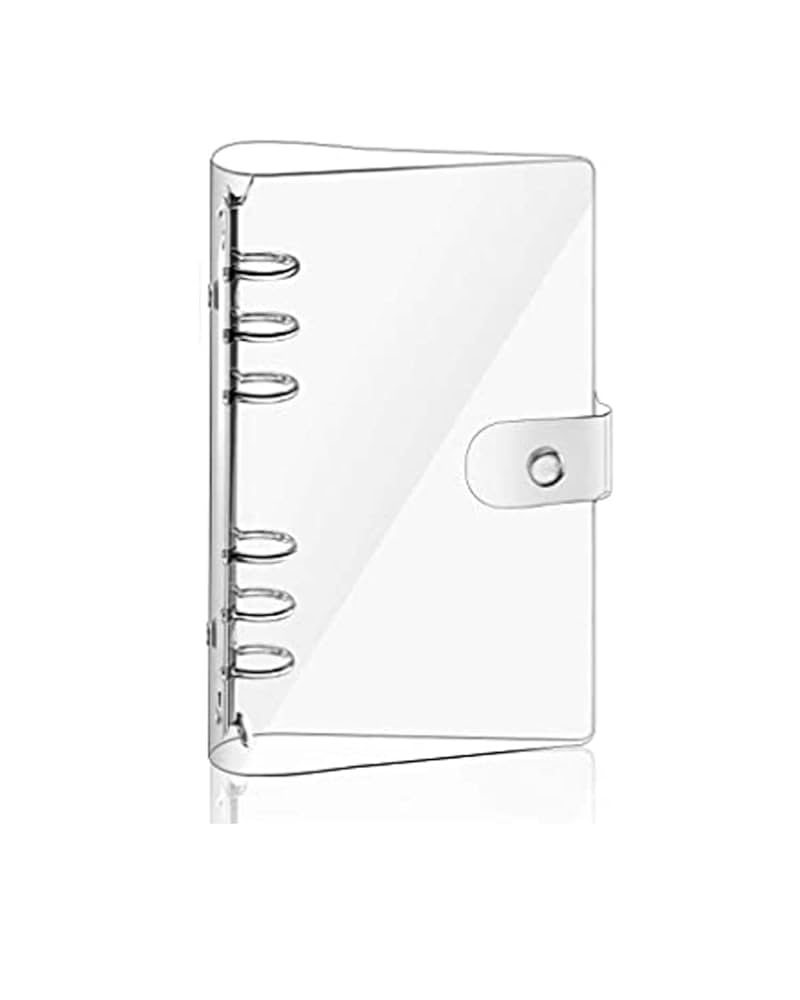 透明 システム手帳 バインダー ルーズリーフ オフィスノート 学用品手帳 Amazon | 6穴 透明PVCなシステム手帳 バインダー a5 バインダー