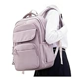 HYC00 Mochila Escolares Adolescentes Niñas Mochila Escolar Grande Mochilas Universitarias Mujer Mochilas Portatil 15.6 Pulgadas Impermeable Casual Daypack Ligera College Bag Travel Backpack,Morado