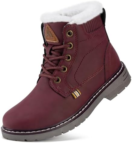Mishansha Kinder Winterschuhe Jungen Mädchen Gefüttert Gr.24-36 | Stiefel, Boots, Winterboots, Herbstschuhe, Schneestiefel, Kinderschuhe