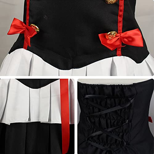 AIUKAKP Women Costume Outfit Uniform Black backless Dress women Halloween by AIUKAKP - Used condition - Image 4