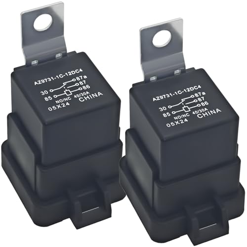 882751A1 Power Trim Relay (Pack of 2) Compatible with Mercury Mariner Outboards 20-300HP - 12V Tilt Trim Solenoid Replacement Compatible with 882751A2, Hella 4RD 960 388-32, VF4-35F11-Z07