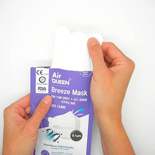 AIR QUEEN (the Original) 20 x FFP2 NanoFilter Mask (the Original), CE1008 Certified
