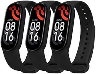 Ainiv Strap Replacement Compatible with Xiaomi Mi Band 7/Mi Band 6/Mi Band 5/Mi Band 4/Mi Band 3, 1/2/3/20pcs Silicone/Knitted/Stainless Steel Replacement Watchband Adjustable Sports Strap