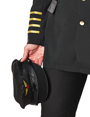 Dreamgirl Men's Mile High Pilot Hugh Jordan Costume, Black, Xx-Large #TOP2