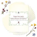 Mantiene la humedad a raya: nuestras hojas especializadas de papel absorbente están diseñadas para extraer la humedad de tus flores para enmarcar y sacarlas con cuidado para evitar que se moldeen