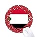 Produktbild Sudan Nationale Flagge Afrika Land Rad Maus Pad Round Red Rubber