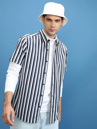 Image of Ketch Men Pure Cotton Loose Fit Half Sleeve Shirt
