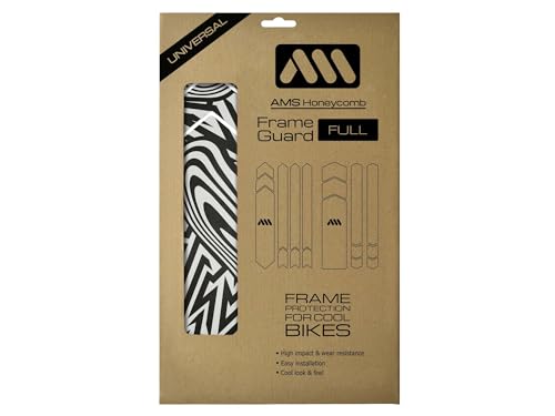 All Mountain Style Rahmenschutz für Mountainbike, Modell Full mit 18 Protektoren, schützt Ihr Fahrrad vor Kratzern und Stößen