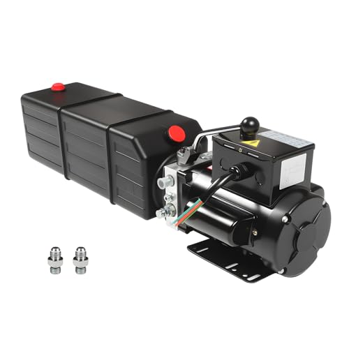 Image of Nakkaa 16 Quart 2.2 KW Single Acting Hydraulic Power Unit Pump Suitable for Dump Trailer Lifting
