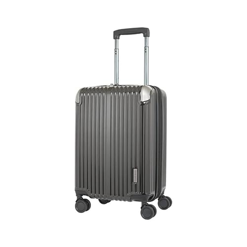 [TRAVEL EARTH] スーツケース Sサイズ 拡張機能付き レディース メンズ 国内 海外 TE-0891-48KHL ブラックヘアライン