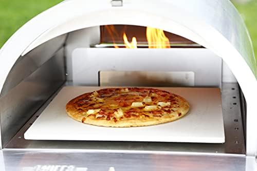 Fresh Grills Pizza Oven - Outdoor Pizza Oven including pizza peel, outdoor cover, pizza stone and built in oven thermometer. Wood fired pizza, BBQ oven and smoker with accessories (XL Premium)