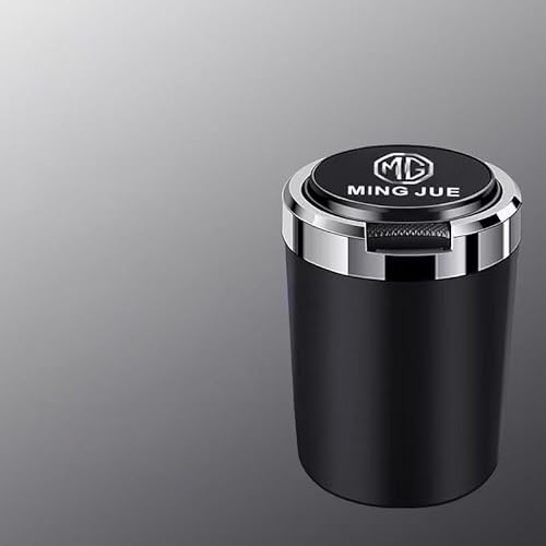 MULPEFC Auto-Aschenbecher, Metall-Auto-Aschenbecher mit Deckel, LED-Beleuchtung, tragbar, aus Edelstahllegierung. Für MG Astor Comet EV Cyberster.,A
