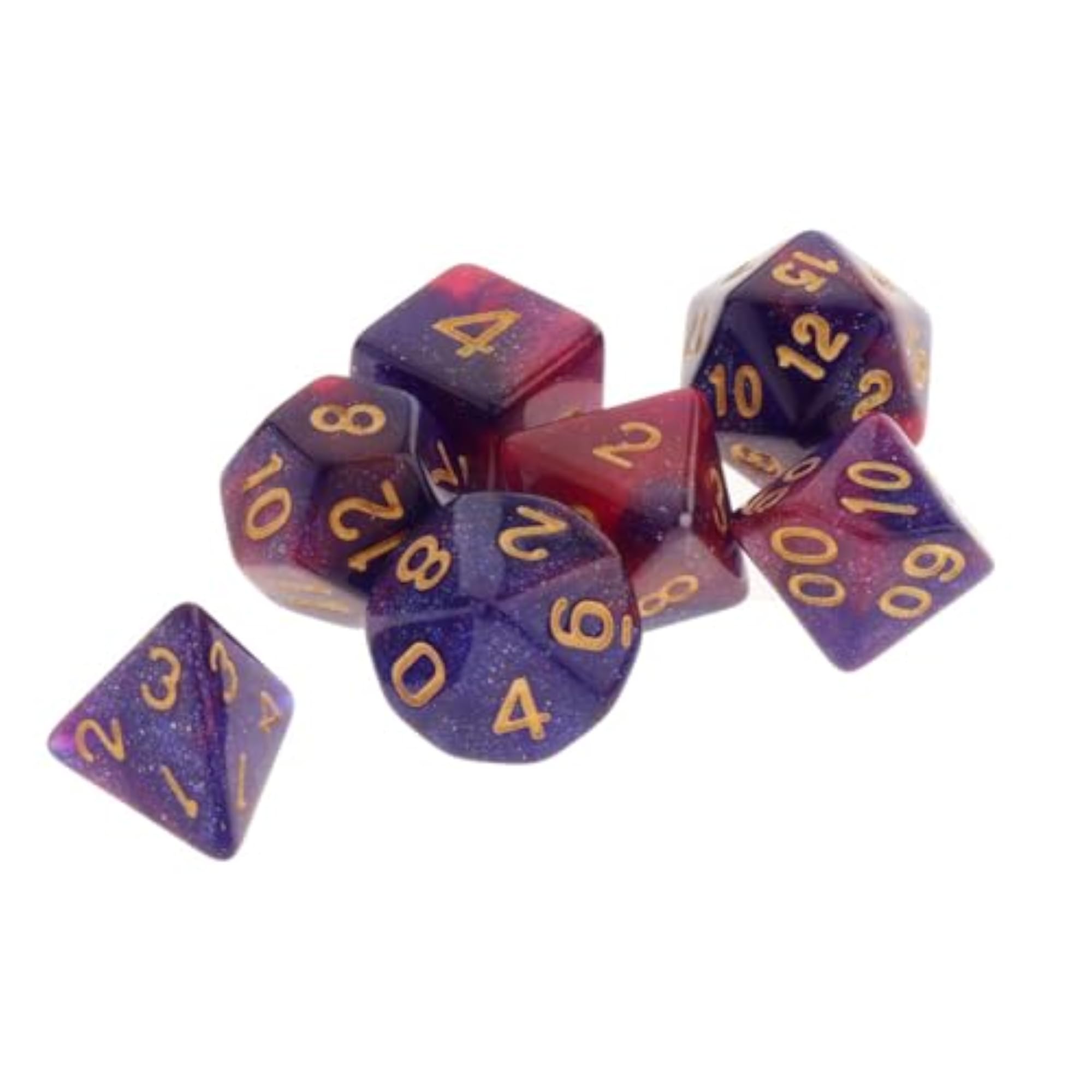 7Pcs Multi-Side Numeral Dice Set for MTG DND RPG Casino Toys