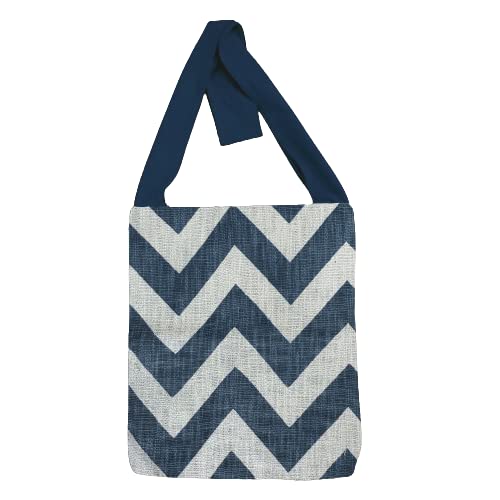 Dekor World Premium Cotton Chevron Collection Shoulder Bag (Blue, Pack of 1 Piece, 30x45 cm or 12x18 Inches) for Girl, Boy, Men and Women (B0BY93PTXS) Amazon Price History, Amazon Price Tracker