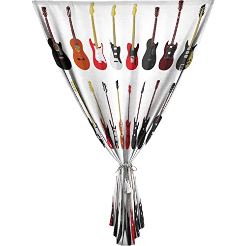 XISUNYA Adjustable Blackout Shades, Guitar Portable Blackout Curtain, Musical Instruments
