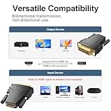 Vancle DVI to HDMI Adapter, Bidirectional HDMI to DVI-D Adapter, DVI24+1 Male to HD Female Port Converter with Gold-Plated Connectors - Image 3