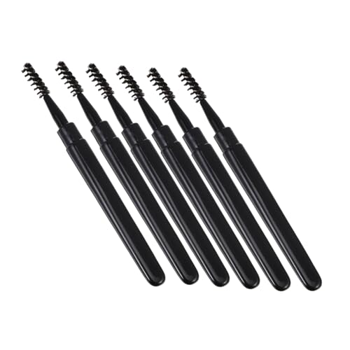 SOESFOUFU 6pcs Makeup Brush Set Eyelash Eyebrow Brushes with Spoolie Mascara Wands for Women