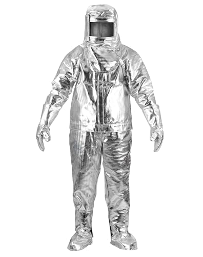 Trumego Heat Resistant Suit Fireproof Aramid Fiber Cloth Anti Thermal Radiation 1000-1200℃/1832-2192℉ (XXL)