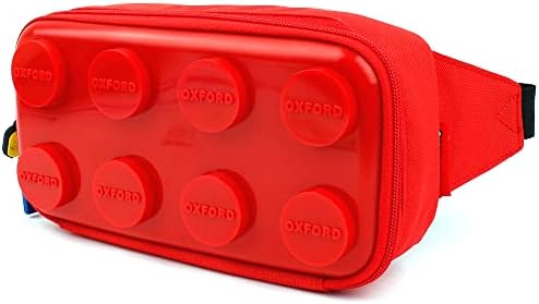 Oxford Block Hipsack Waist Bag Brick Storage Fanny Pack Crossbody Running Travel Sling Pouch Phone Zipper Bum Purse for Boys Girls Kids