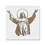 Jesus Stencil - God Stencil, Spirituality Stencil, Christ Stencil, Jesus Stencil, Religious Stencil