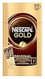Nescafe Gold Original, löslicher Bohnenkaffee aus erlesenen Kaffeebohnen, 10 x 2g