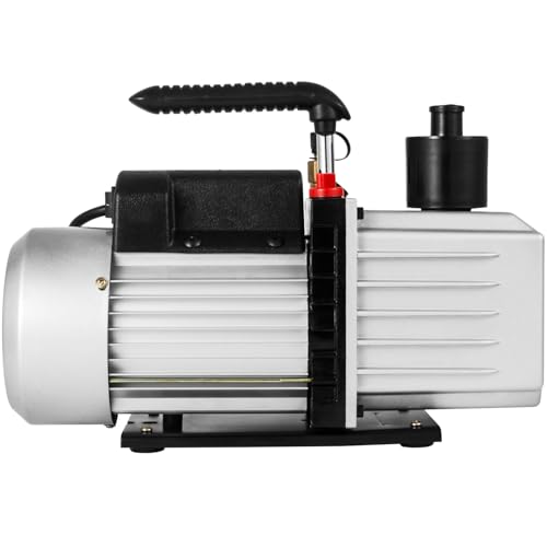 Vevor Pompa A Vuoto 35,6 X 12,7 X24,4 Cm Pompa A Vuoto Per Aria Condizionata 226,53 L/Min A Due Stadi 220V 0,3PA Strumento Hva Per Vuoto Ultimate Per Riparazione Di Automobili Evacuazione Sotto Vuoto - 9