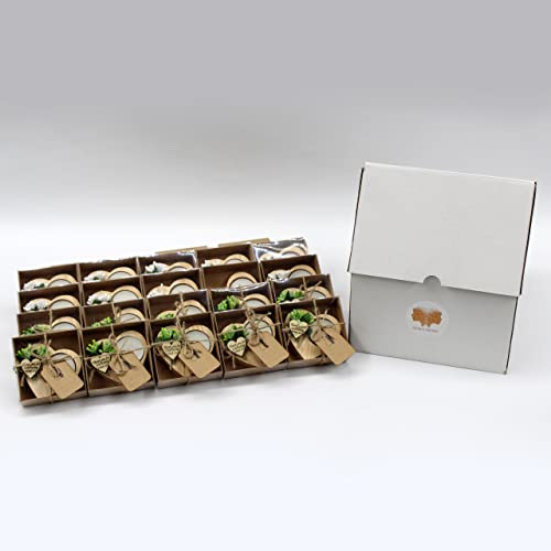 20 Pcs Shawly Sisters Handmade Wooden Wedding Party Favors Candle And Tealight Holders, Heart Shaped Wood Candleholders, Engagement Gifts, Bridal Shower Favors For Guests (Green, Natural Wood) #TOP7