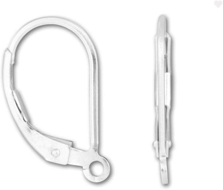 20pcs Adabele Hypoallergenic Tarnish Resistant Interchangeable Earring Hooks Leverback Earwire 17mm Long Gold Plated Brass BF260-2