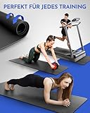 NEOLYMP Bodenschutzmatte Fitnessgerät (120 x 60 cm) - Laufband Matte 8mm Dicke - langlebig, rutschfest & stoßdämpfend - Fitness Unterlegmatte für Crosstrainer - Gymnastikmatte, Fitnessmatte