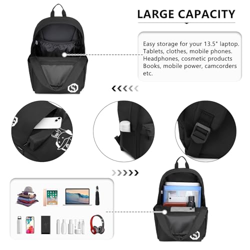 Kono Backpack School Bag for Girls Boys Teenage College Students, Rucksack for Men Women, Large and Lightweight Travel Backpack 22L - Image 5