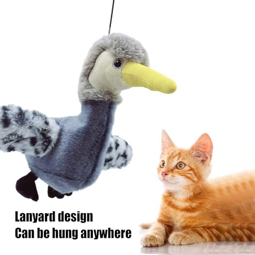 Juguetes interactivos para gatos de interior para evitar aburrimiento con pato con aleteo 7
