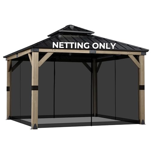 COWVIE Gazebo Replacement Mesh Netting 10x12