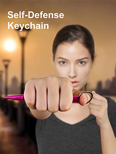 Luxtude Self Defense Keychain Set, Aluminum Kubaton Safety Keychain for Women Self Defense Set, Portable Kubotan Self Defense Keychain Set for Anti-Wolf, Women Protection, Window Breaker etc. -6 Pack - Thumbnail 2