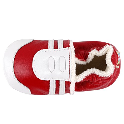 Amurleopard Baby Soft Leather Shoes Infant Toddler First Walking Prewalker (0-6 Months Toddler, Blue&White) #TOP2