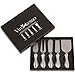 Premium 5-piece Cheese Knives Set, Designed to Serve, Cut, Slice, Shave and Spread All Kinds of Hard and Soft Cheese, Comfortable Stainless Steel Handles, Perfect Gift for All Occasions