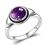 Rings Type:Bridal Sets DJMJHG Einfache 925 Silberringe Mit Amethyst Feinem Edelstein Für Frauen Party Hochzeit Bestes Valentinstagsgeschenk 10