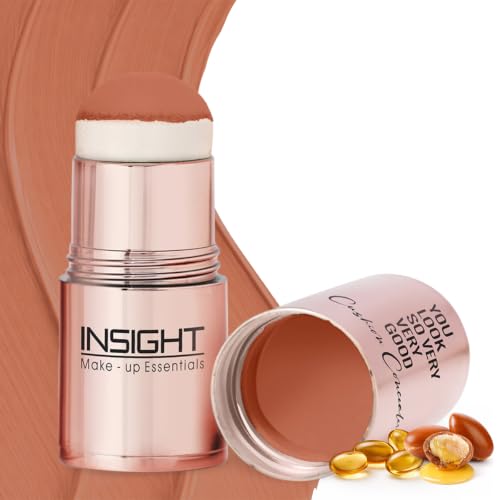 Image of INSIGHT Cushion Concealer for Natural Flawless Finish | Vitamin E Infused | Featherlight, Buildable Coverage | Multipurpose & Travel-Friendly | Shade: Orange Corrector, 3g