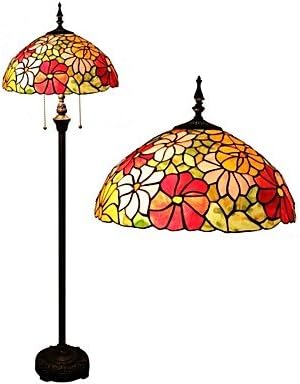ORLight- Sunflower Floor Lamp With Stained Glass , 110-120V